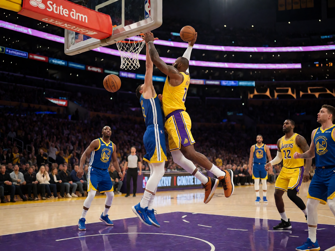 NBA常规赛激烈对抗精彩瞬间