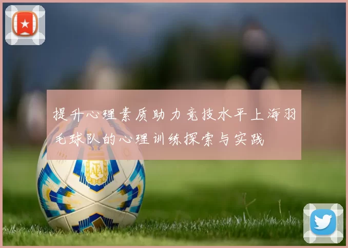 提升心理素质助力竞技水平上海羽毛球队的心理训练探索与实践
